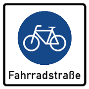 StVO Fahrradstrasse